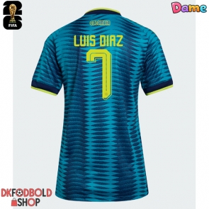 Colombia Luis Diaz #7 Udebanetrøje Dame VM 2026 Kort ærmer